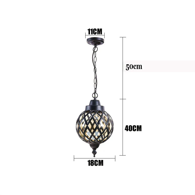 Arborae Outdoor Waterproof Chandelier With Grape Rack