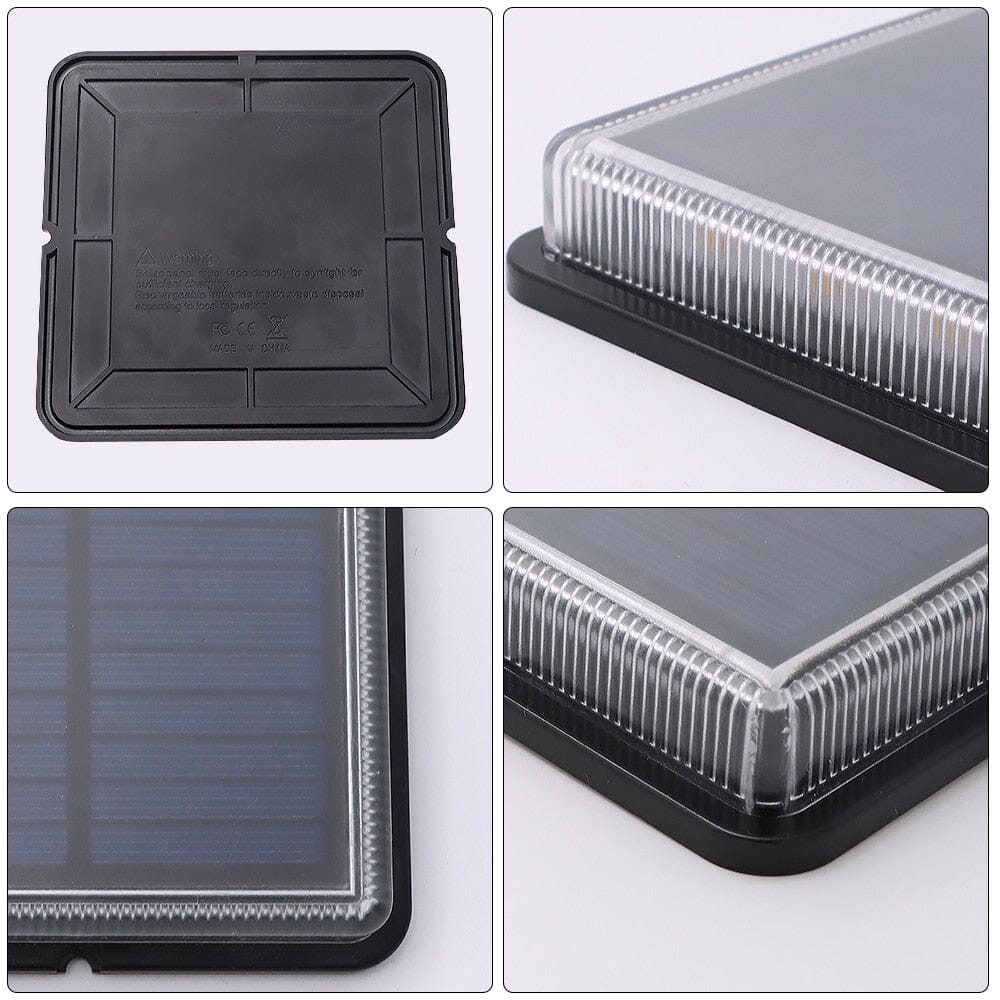 Square Solar LED Floor Lights for Outdoor Living Areas