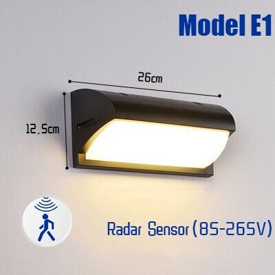 Waterproof Motion Activated LED Lights for Outdoor Walls