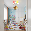 HolzZauber | Children's room LED ceiling light – dimmable with remote control, in balloon design