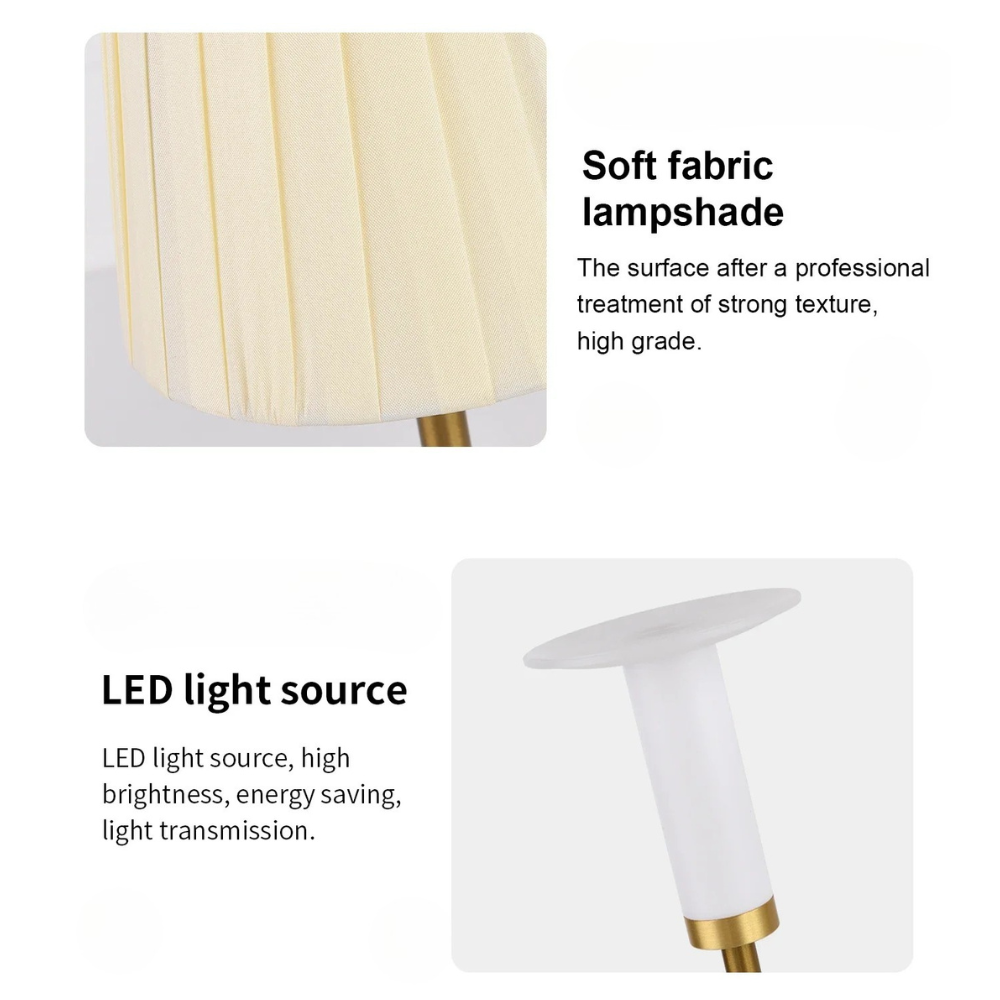 Candeeiro de mesa chique para hotel, alimentado por bateria