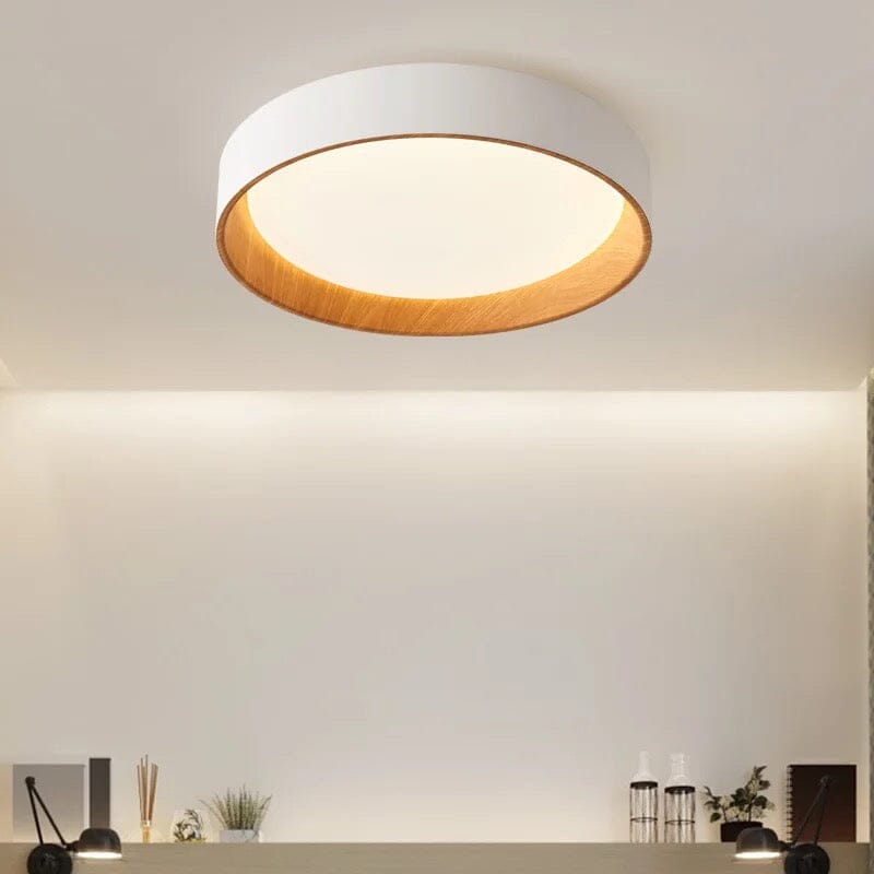 NovaLume Woodgrain Ambient Flush Mount Ceiling Lights