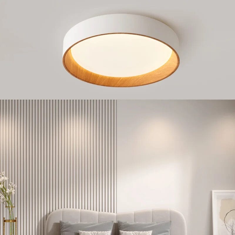 NovaLume Woodgrain Ambient Flush Mount Ceiling Lights