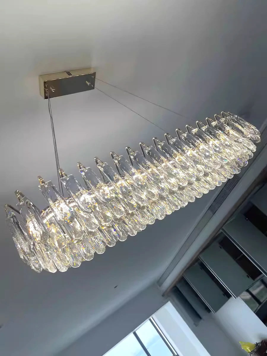 Lumistra Signature Crystal Ceiling Light In Gold Or Chrome With K9 Crystals