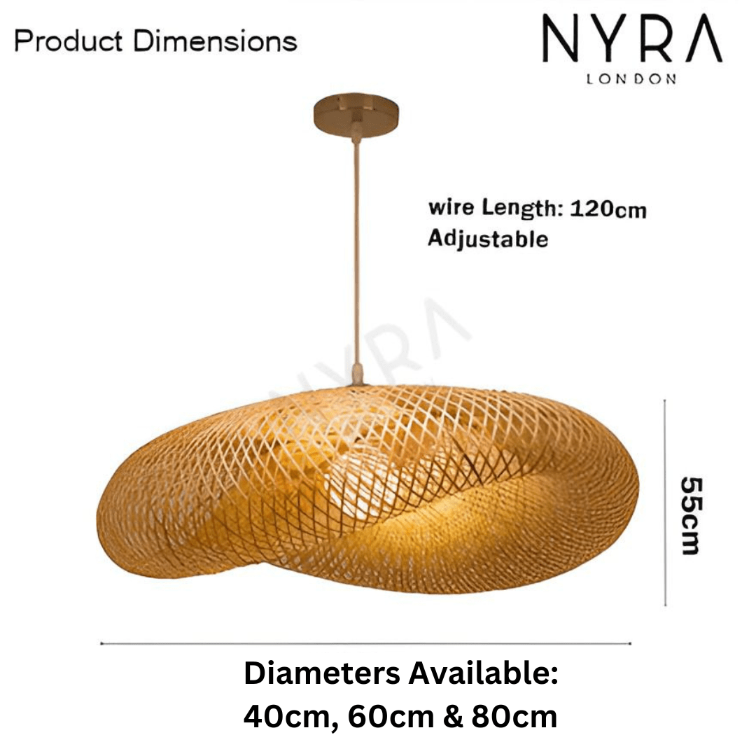 مصباح نسج الخيزران فريملو