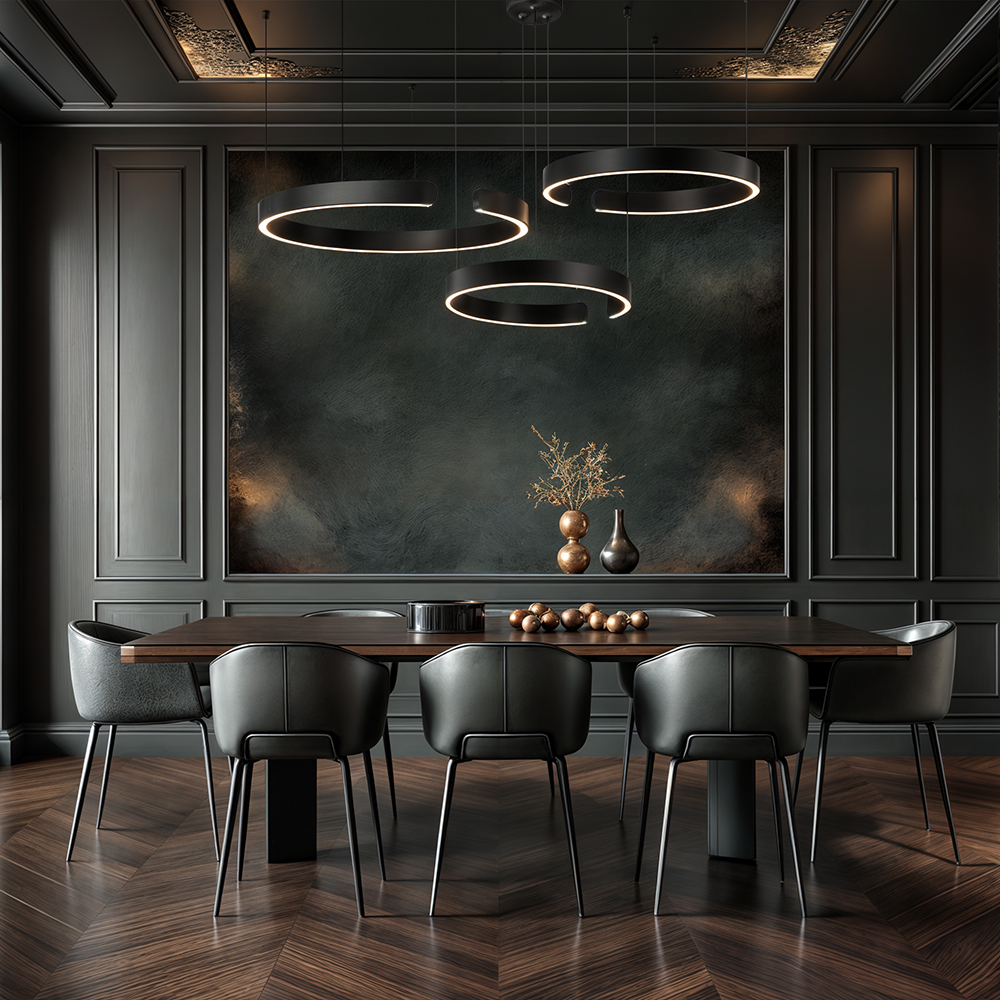 Solara | Elegant Imperial Ring Chandelier for Dining Rooms