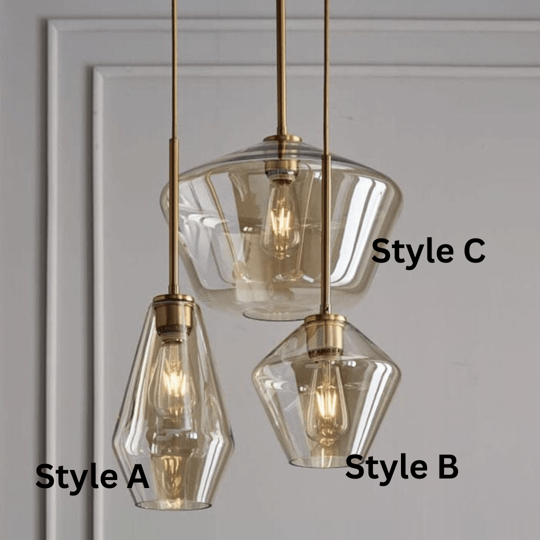 NovaLume LED Glass Pendant Light With Adjustable Height