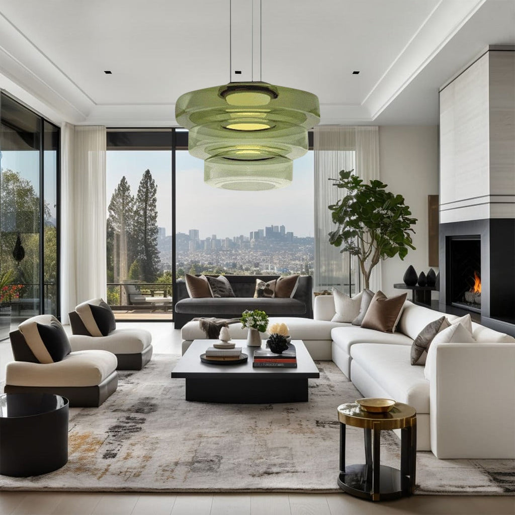 Fjord Glass Pendant Light for Modern Interiors with Soft Cozy Glow