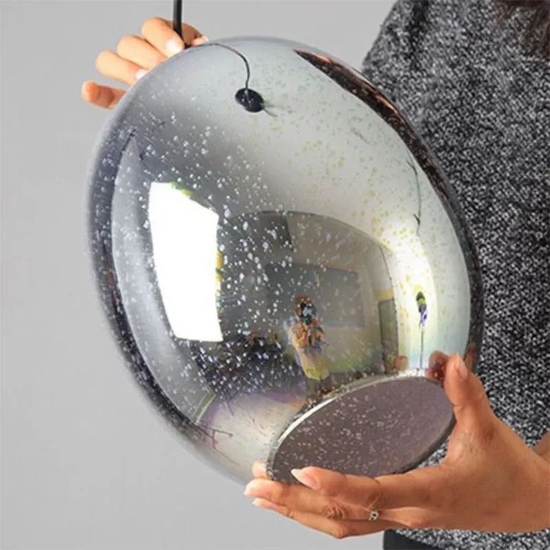 Luminara Nebula Pendant Light Crafted From Sustainable Glass Stone