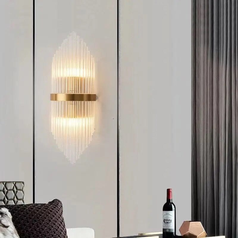 Astraeon Crystal Chandelier with Clear Glass Shade for Warm Enduring Glow