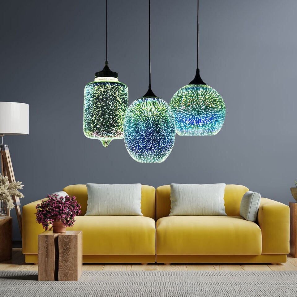 Luminara Nebula Pendant Light Crafted From Sustainable Glass Stone