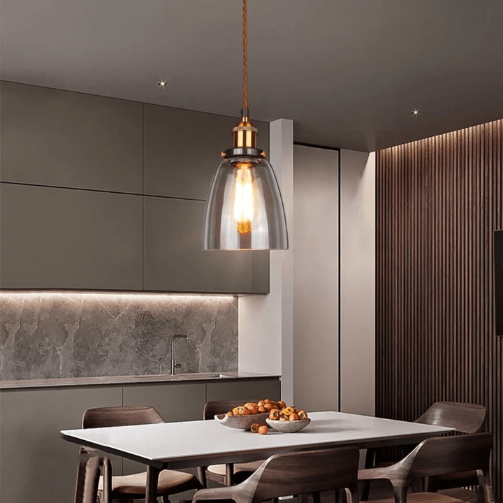 NovaLyn Retro Glass Pendant Lights for Modern Living Rooms
