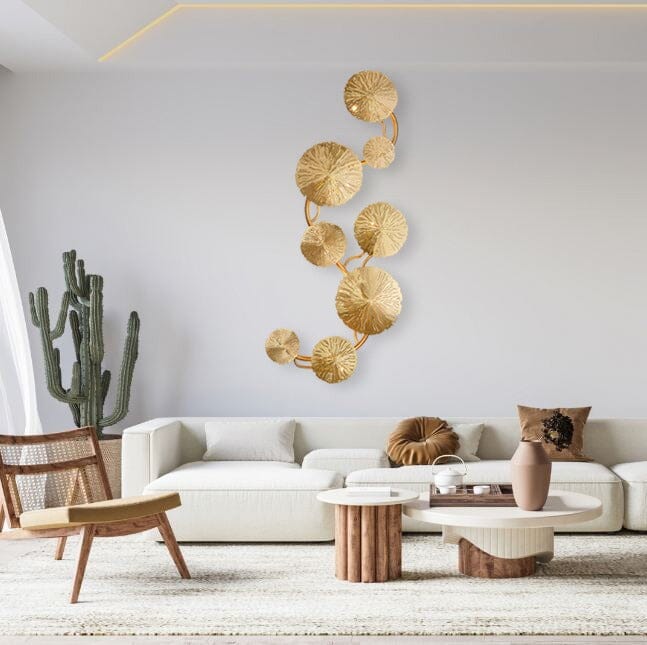 NovaLeaf Wall Light Lotus Inspired Perforated Modern Glow by Ardentis