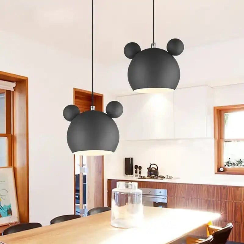 Nylera Mouse Pendant Light for Kids Rooms and Nurseries