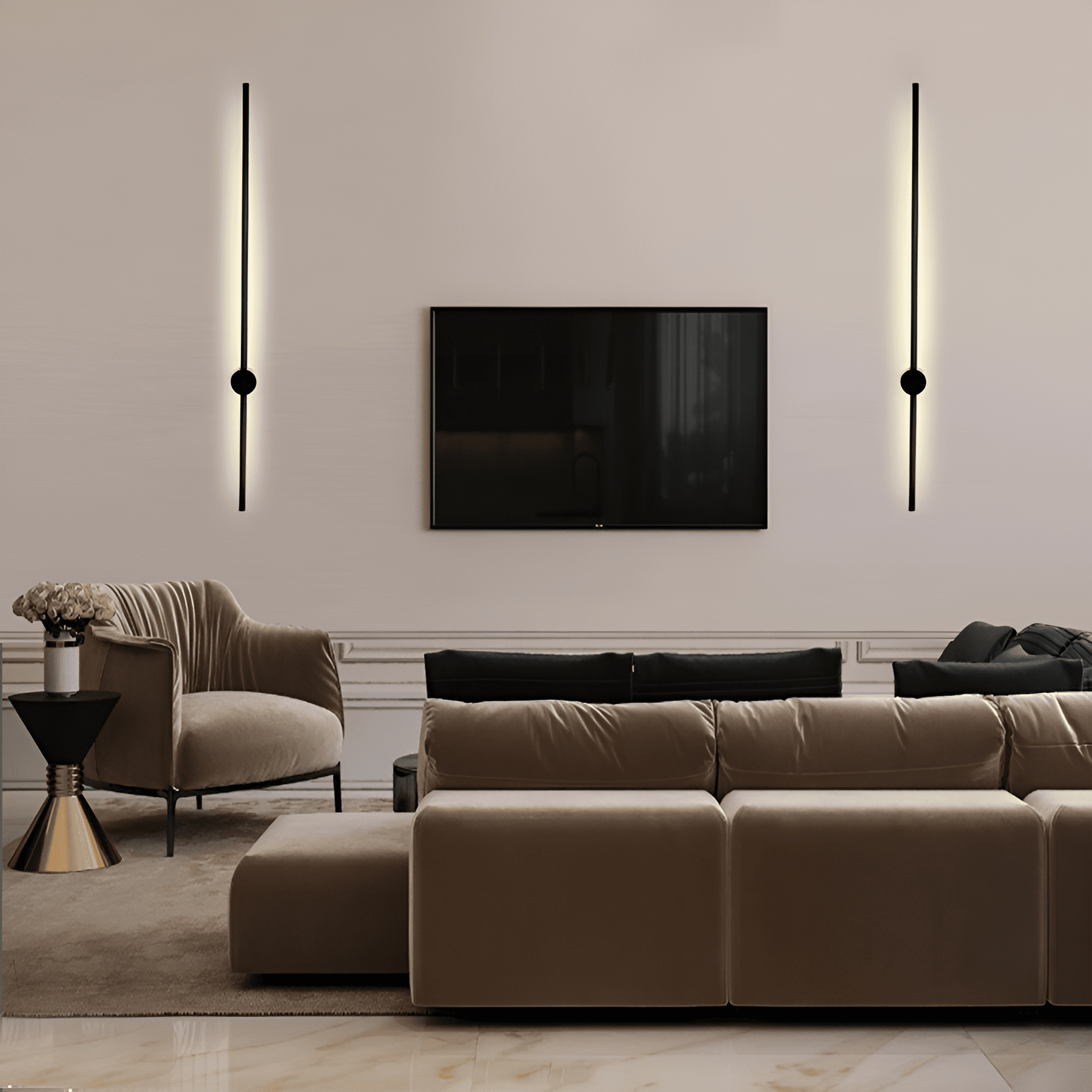 StellarPole Wall Light by Marben Premium Iron Kitchen or Bedroom Fixture