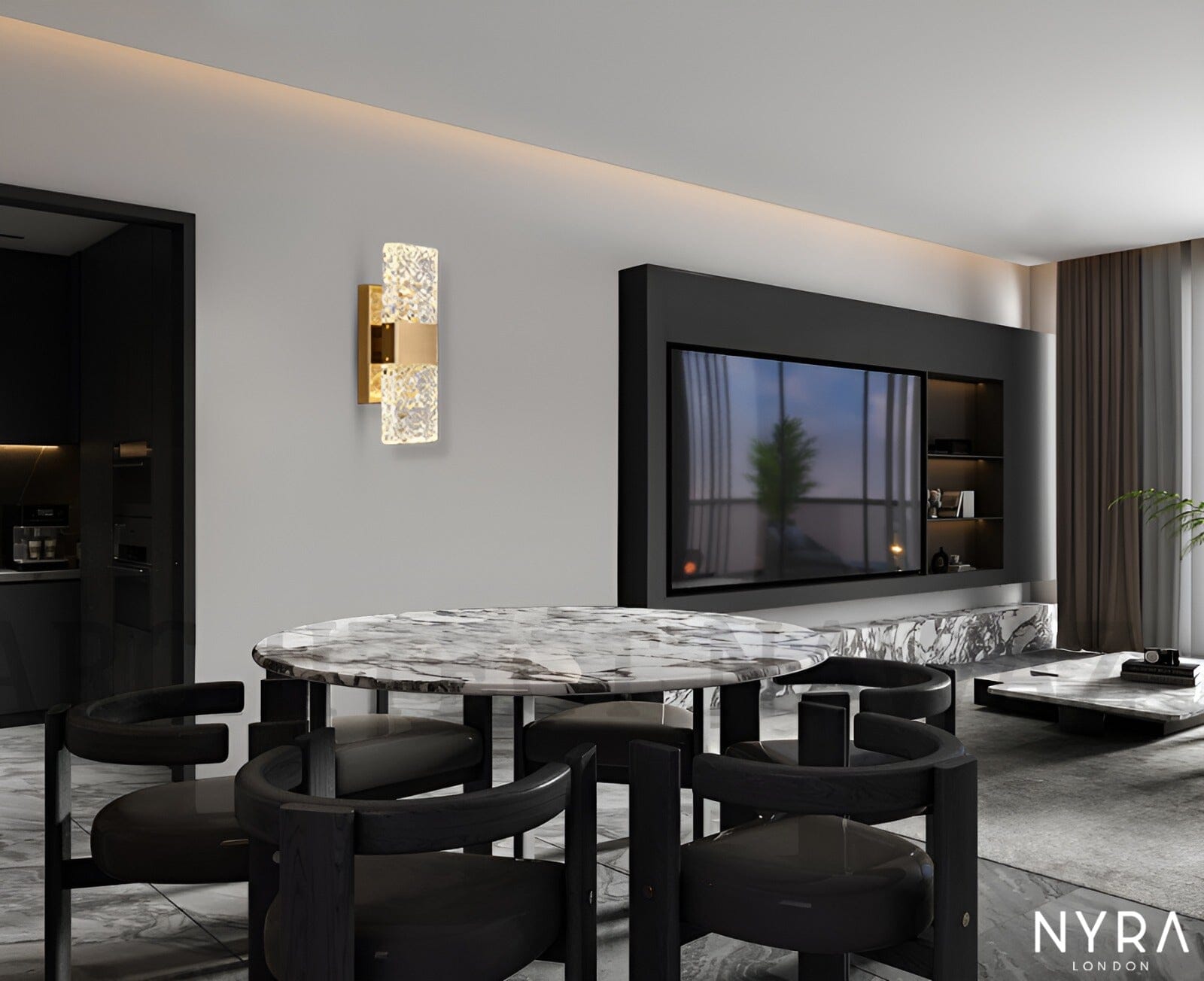 Avelyn Carlton Style Wall Light Handcrafted Ambient Illumination