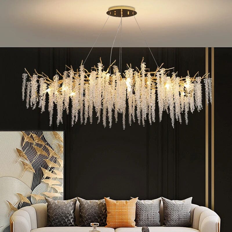 Branch Glass Chandelier by Kirrea