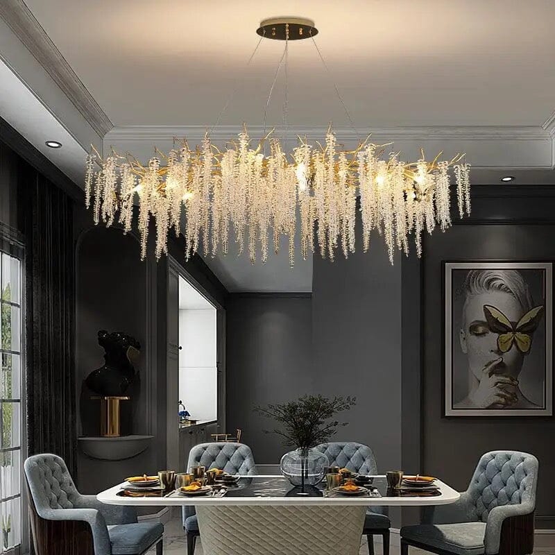 Branch Glass Chandelier by Kirrea