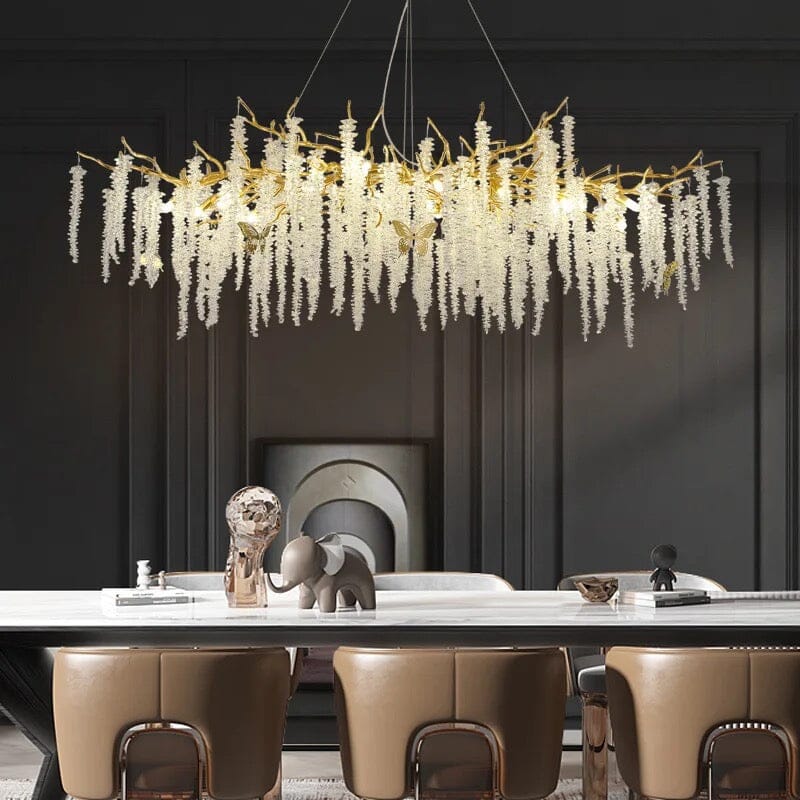 Branch Glass Chandelier by Kirrea