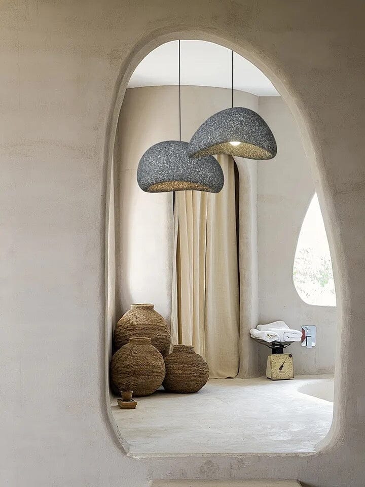 Kairo Speckled Wabi Pendant Light With Soft LED Glow