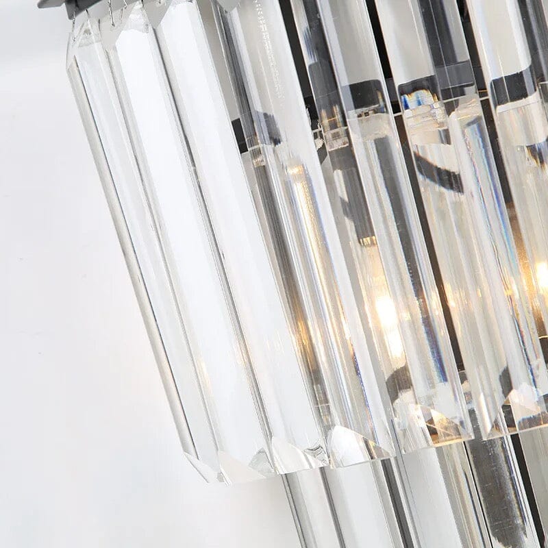 Solara Crystal Wall Lamp in Stainless Steel Frame with K9 Crystals