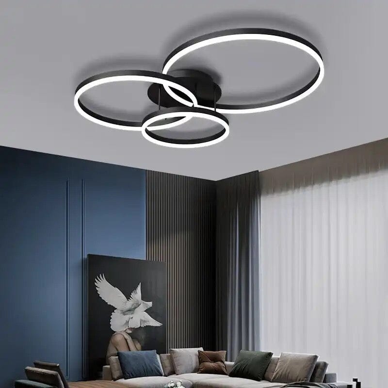 NexaLume LED Circular Ceiling Light in Coffee Gold Finish
