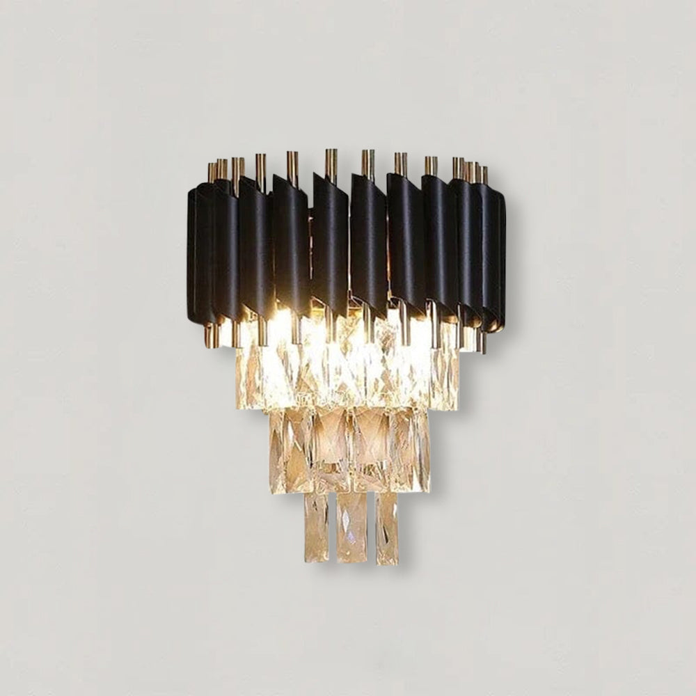 Astrae Wall Lamp with Crystal Accents and LED Glow