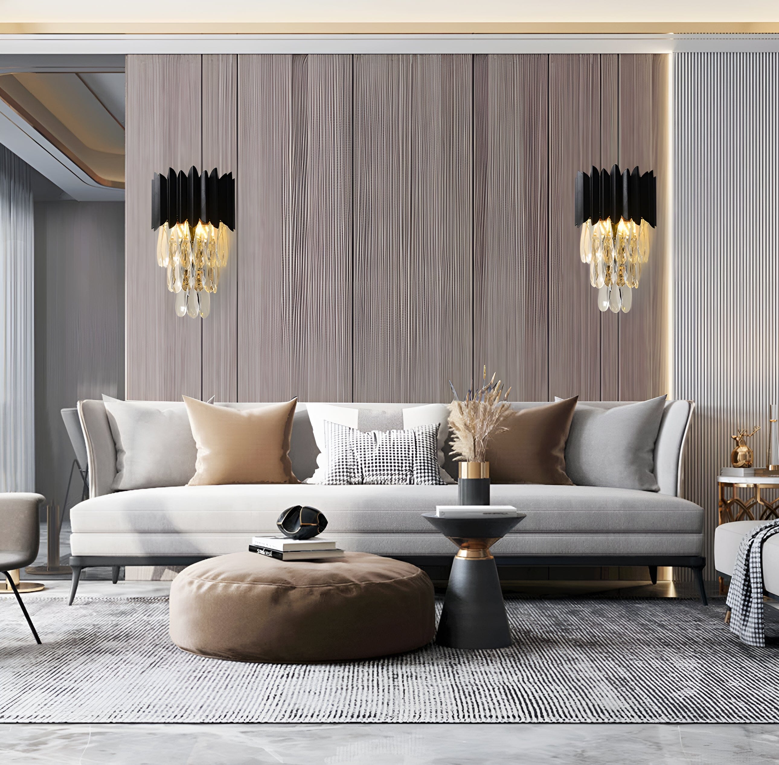 Lyra Crystal Wall Sconces Nordic Inspired LED Lighting