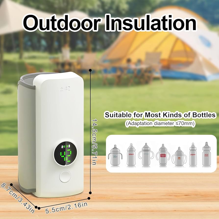 Portable Bottle Warmer – Compact & Convenient Baby Bottle Heater for On-the-Go Use