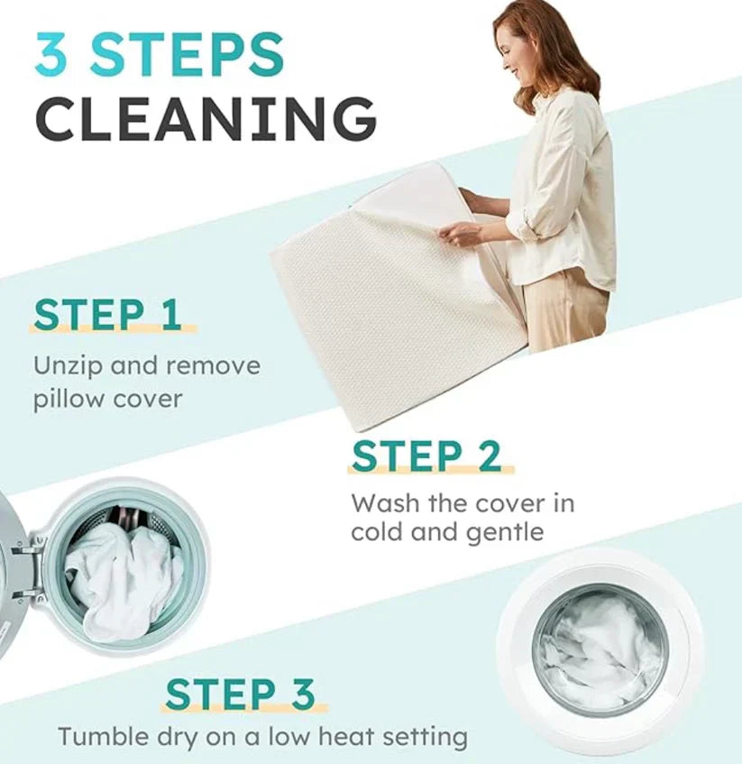 Prémiový klínový polštář – Zlepšete svůj spánek a dýchejte snadněji