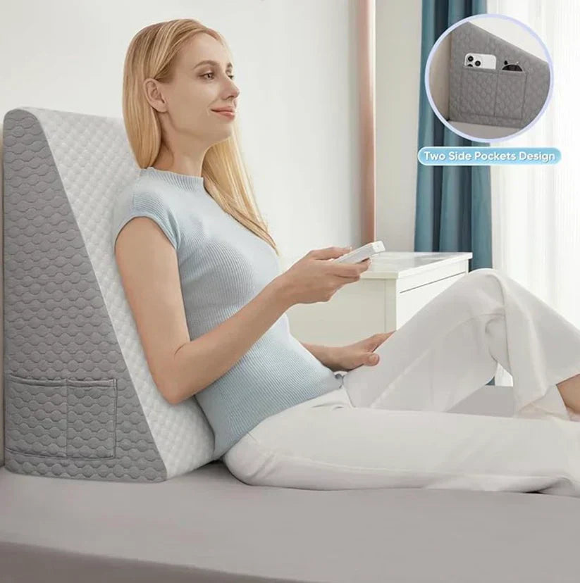 Prémiový klínový polštář – Zlepšete svůj spánek a dýchejte snadněji