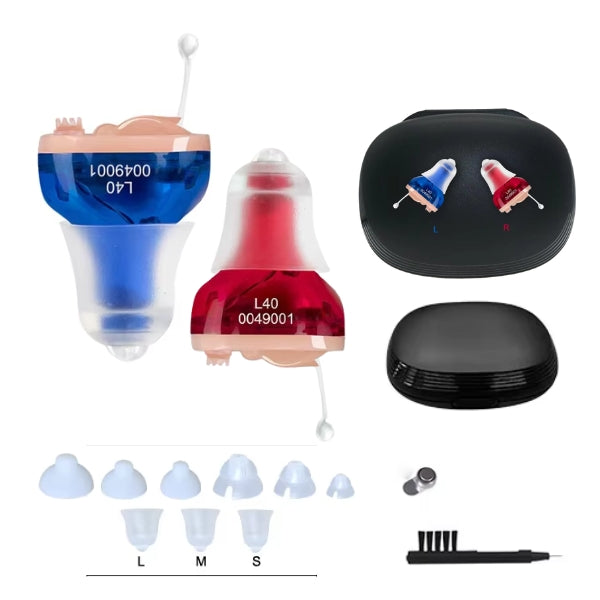 クリアな音質、長持ちバッテリー、快適な装着感を提供する日常使用向けの充電式カナル型補聴器