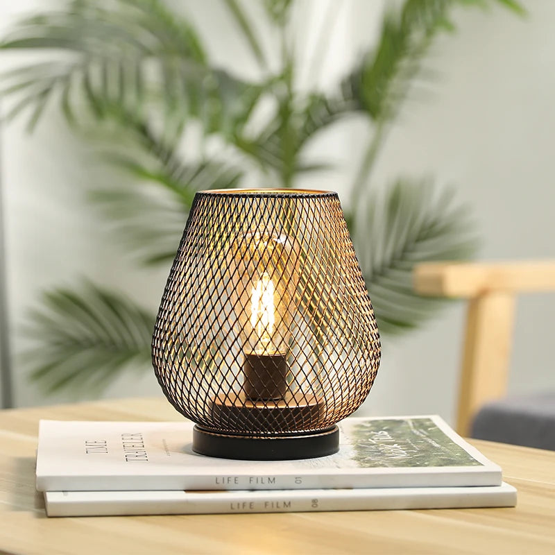 Lámpara de mesa industrial a batería