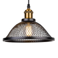 Industrielle schwarze Pendelleuchte