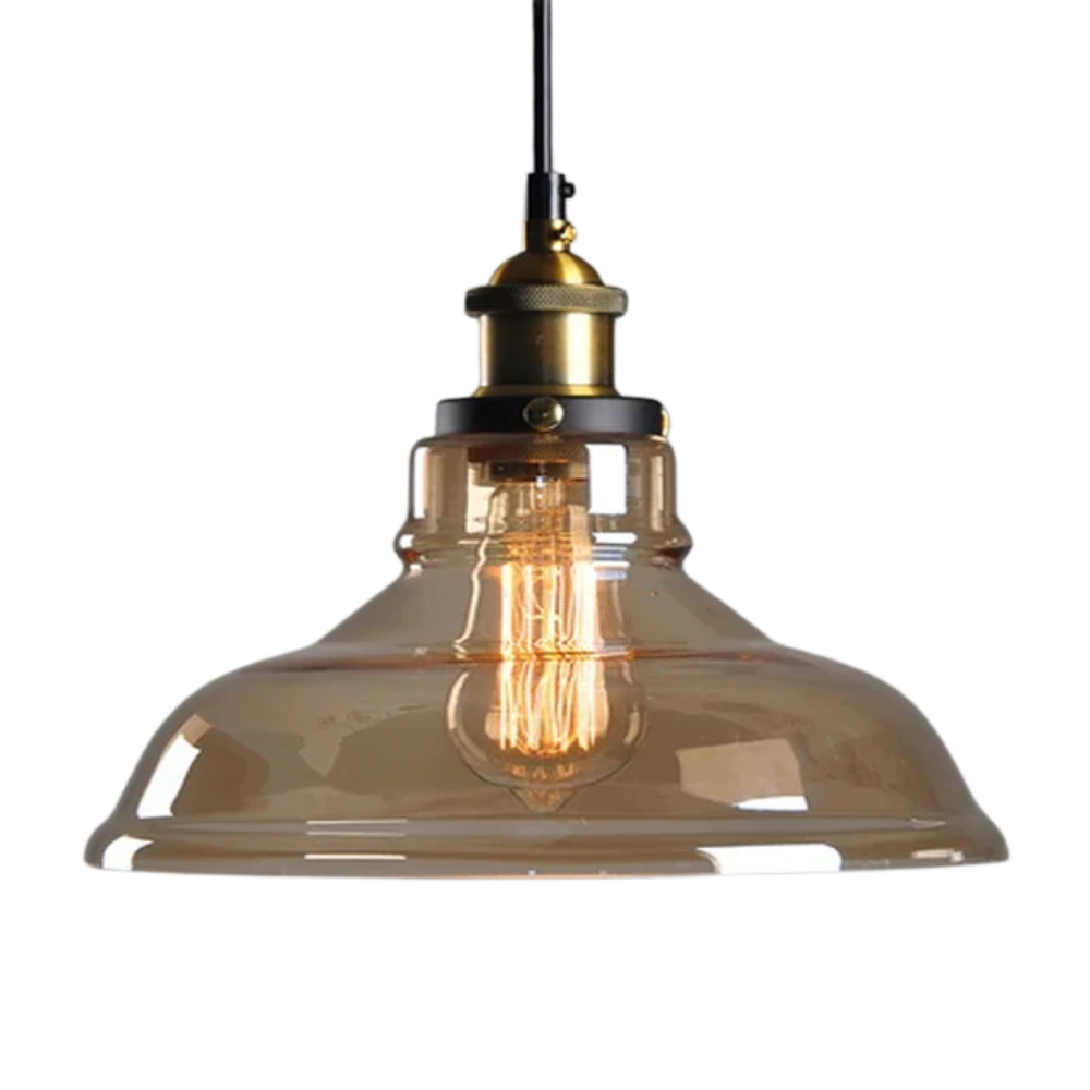 Lámpara colgante de vidrio industrial