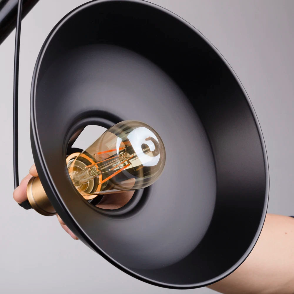 Lámpara colgante de metal industrial