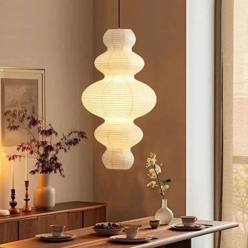 Japanese paper pendant lamp