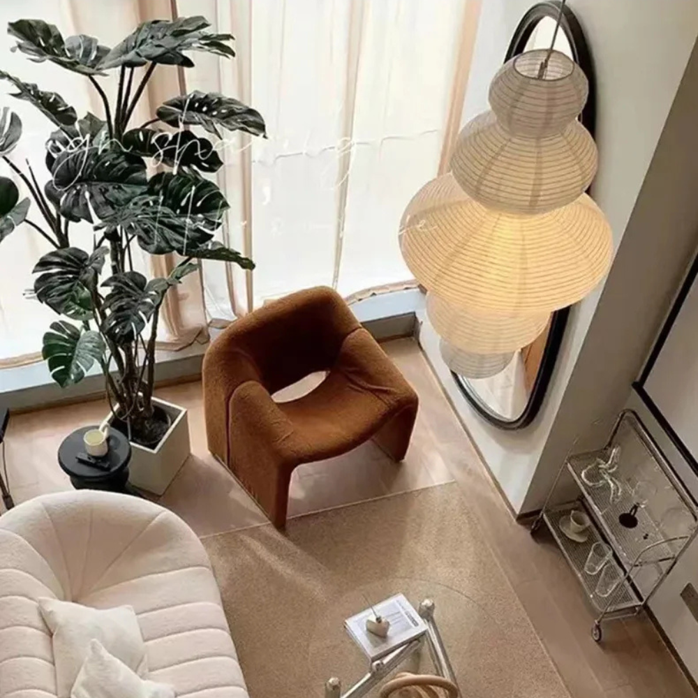 Japanese paper pendant lamp