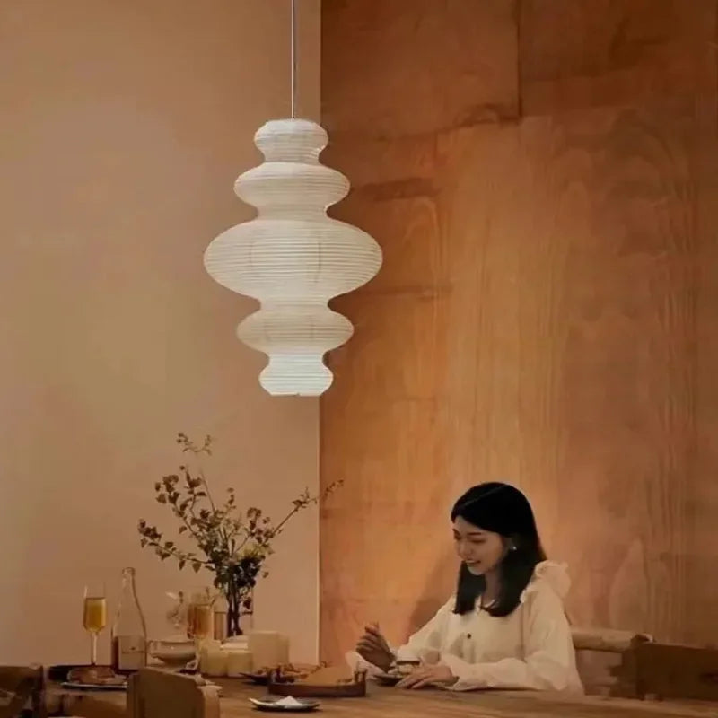 Japanese paper pendant lamp