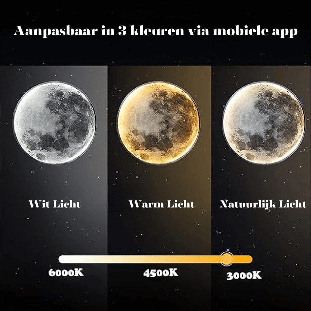 LED moon lamp with color change & dimmable 7