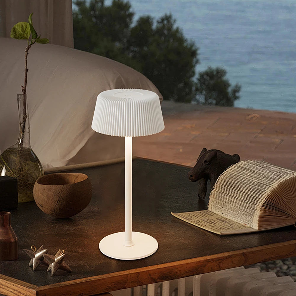 Lámpara de mesa LED con batería y pantalla táctil