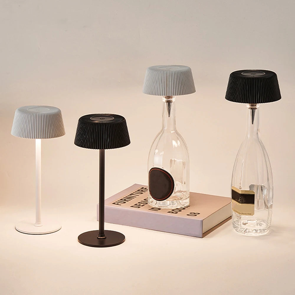 Lámpara de mesa LED con batería y pantalla táctil