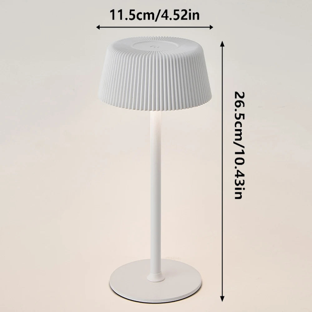 Lámpara de mesa LED con batería y pantalla táctil