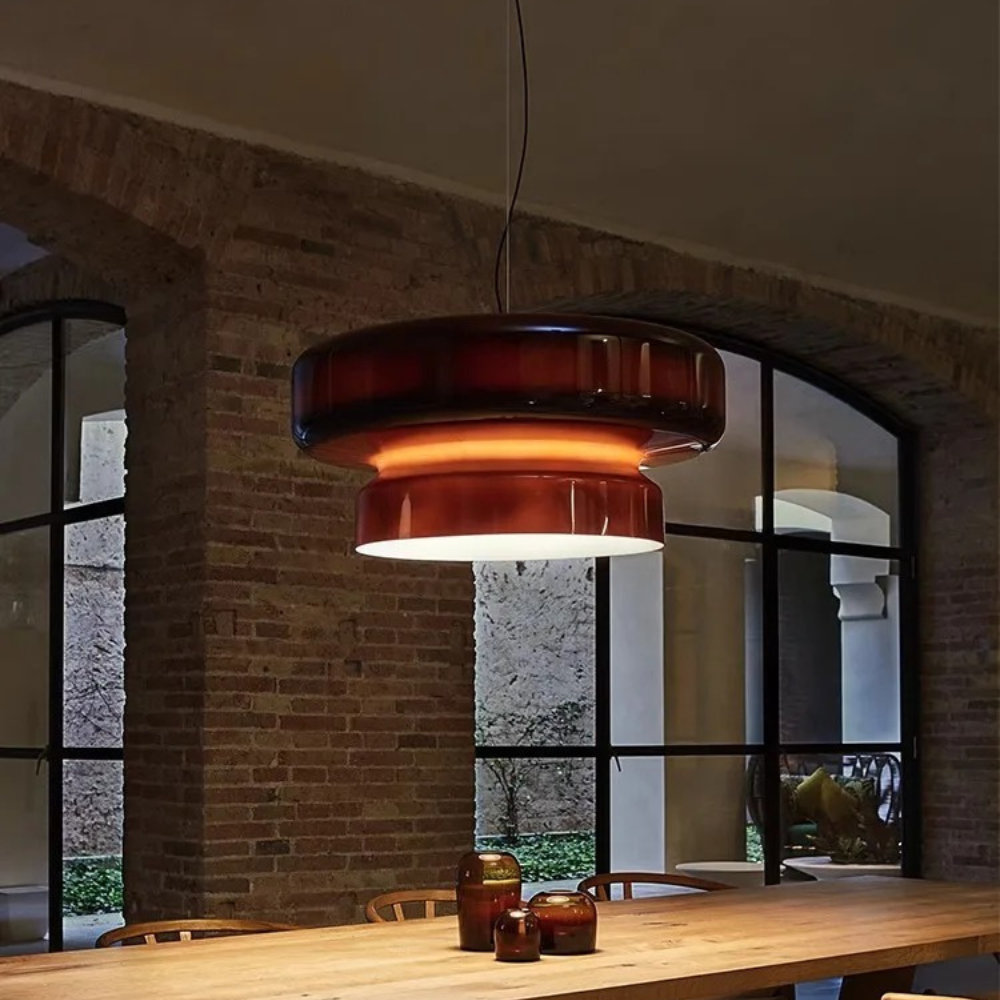 Layered pendant lamp