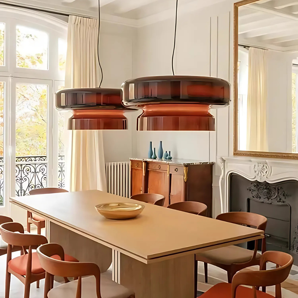Layered pendant lamp