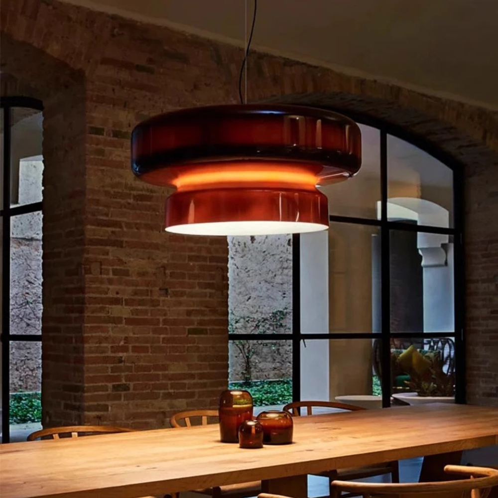 Layered pendant lamp
