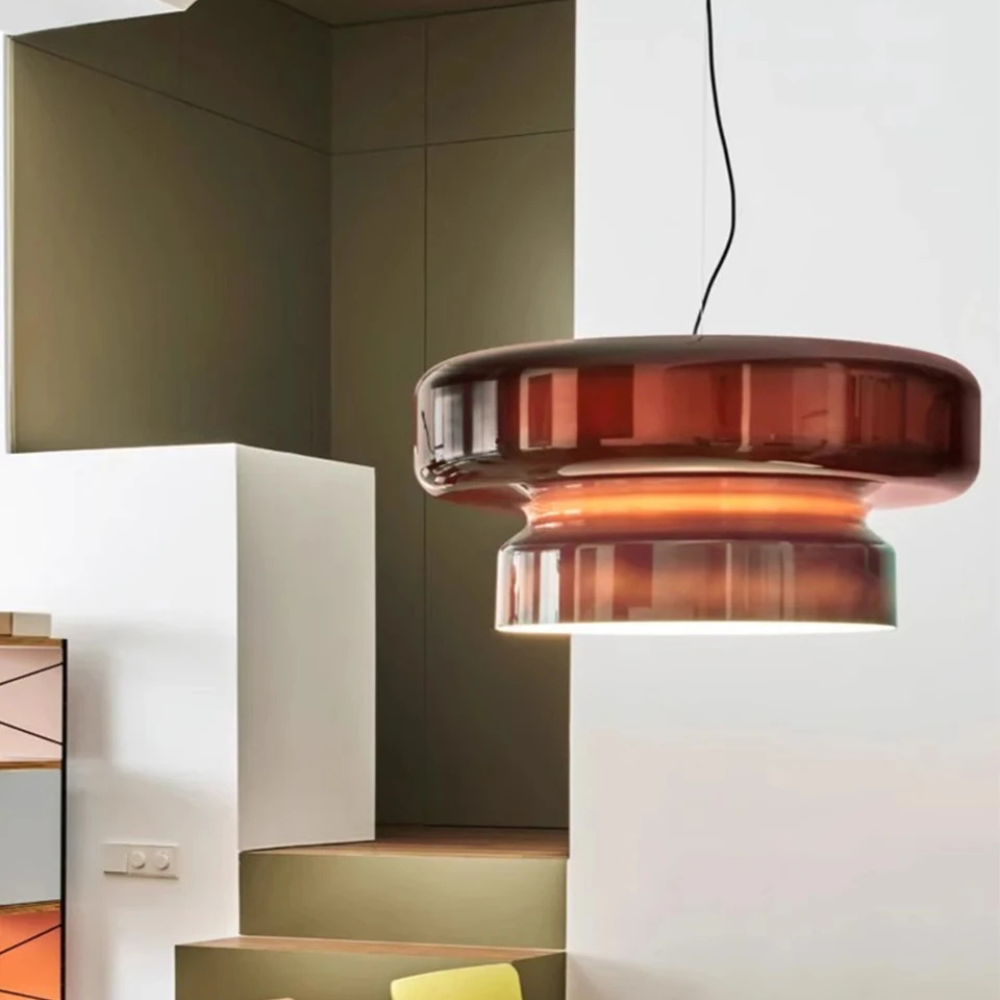 Layered pendant lamp