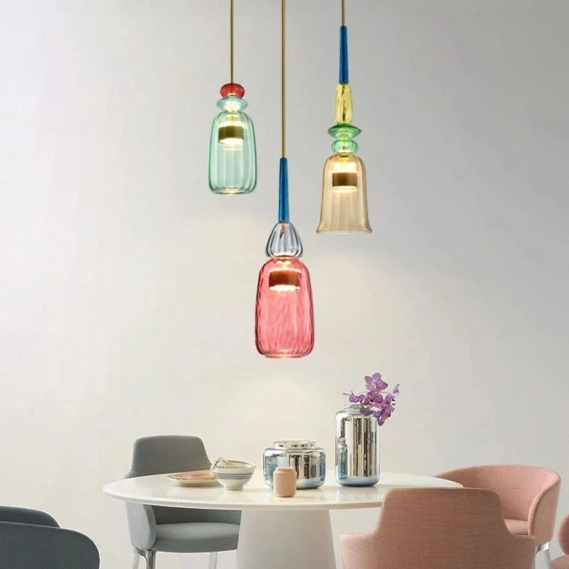 Aurelian Colored Glass Pendant Lights For Modern Home