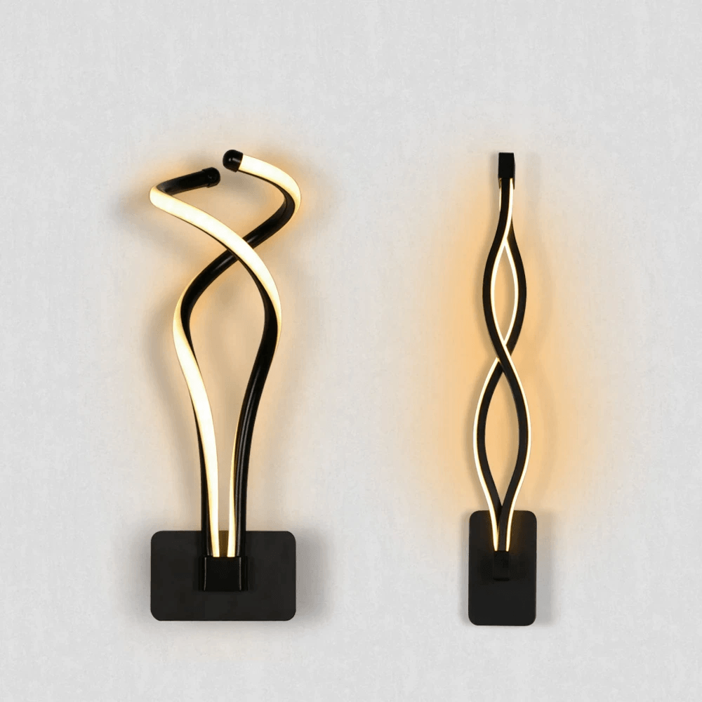 Nordisk modern formad vägglampa