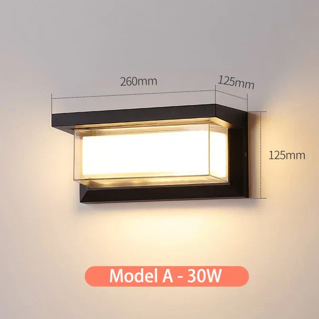 AuroraVale LED Outdoor Wall Light Weather Resistant